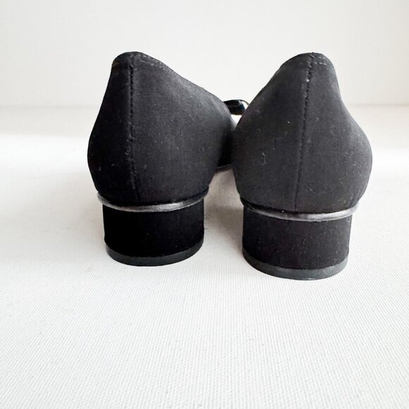 Vintage Ros Hommerson Bow Detail Fabric Upper Flats 8.5S - Picture 4 of 8